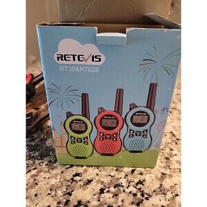 Retevis RT38 Walkie Talkies,Portable Small Long Range Walkie Talkies 3-Pack
